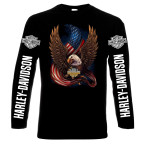 Harley Davidson, 7, men's long sleeve t-shirt, 100% cotton, S to 5XL